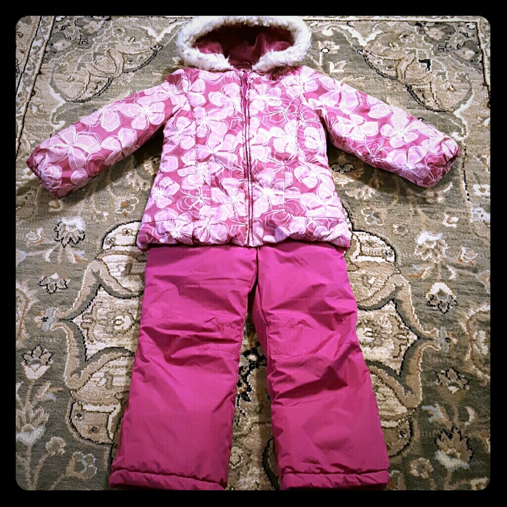 Girls Sportek winter jacket and snow pants set 5